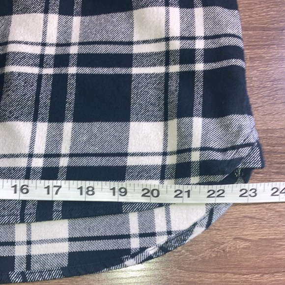 Jachs Mfg Heritage Black and White Long Sleeve Button Up Flannel Shacket Large - Picture 8 of 8